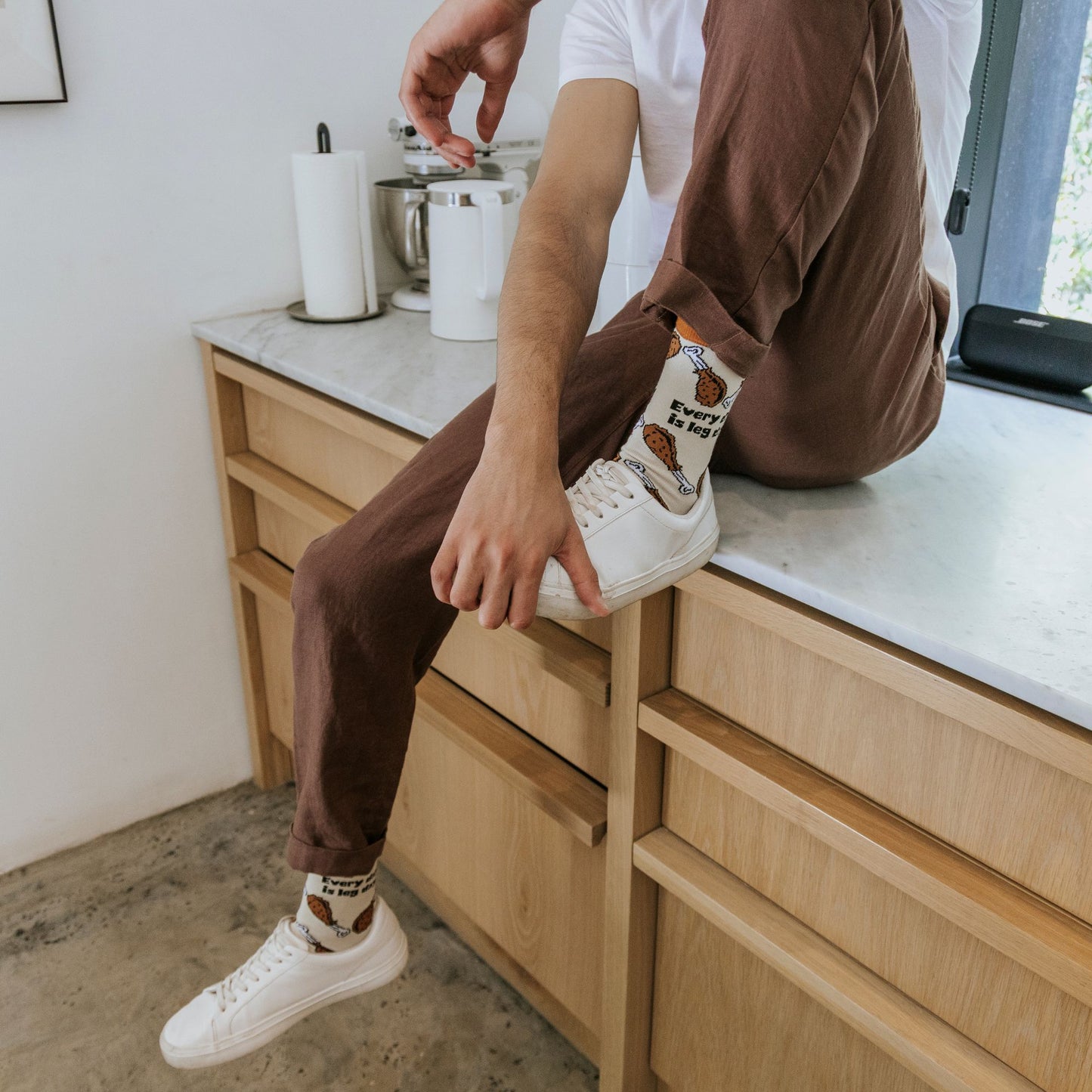 Leg Day Bamboo Knit Socks