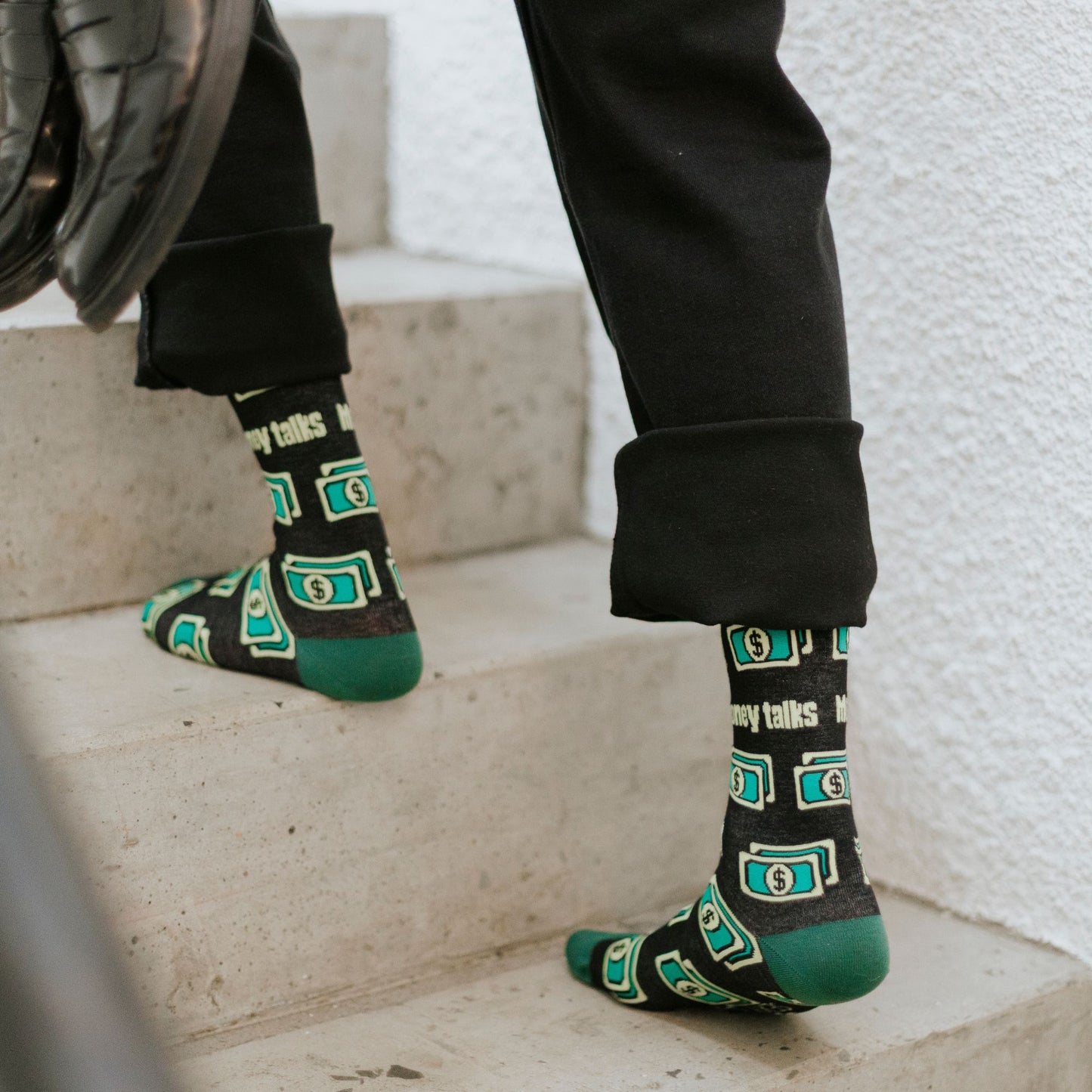 Money Talks Bamboo Knit Socks