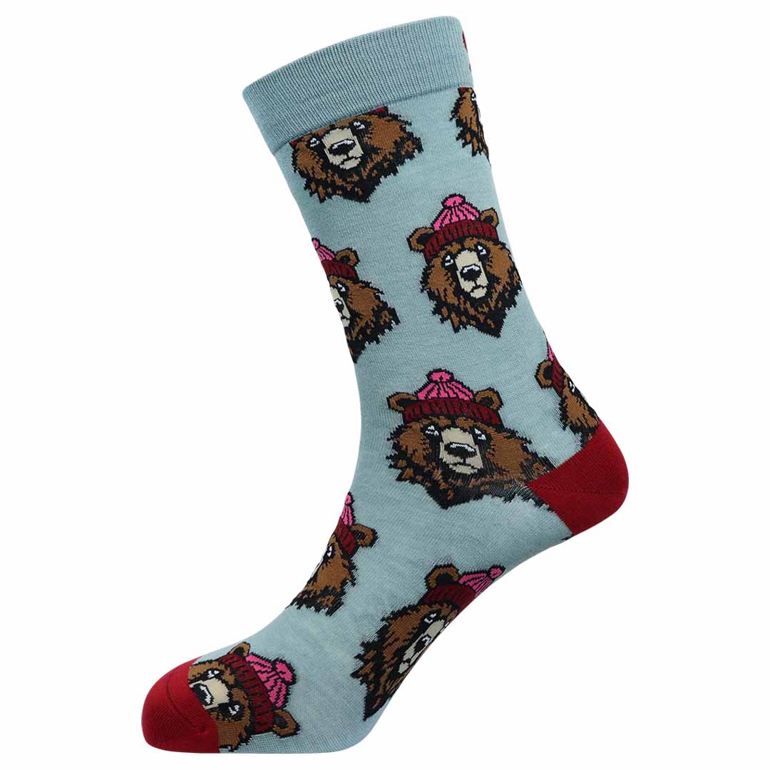 Beanie Bear Bamboo Knit Socks