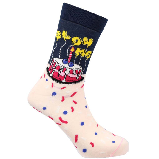 Blow Me Natural Bamboo Knit Socks