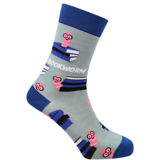 Bookworm Natural Bamboo Knit Socks