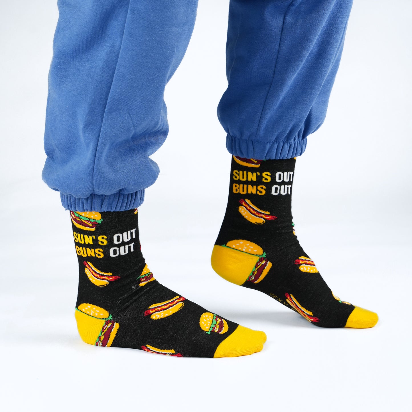Buns Out Funny Bamboo Knit Socks