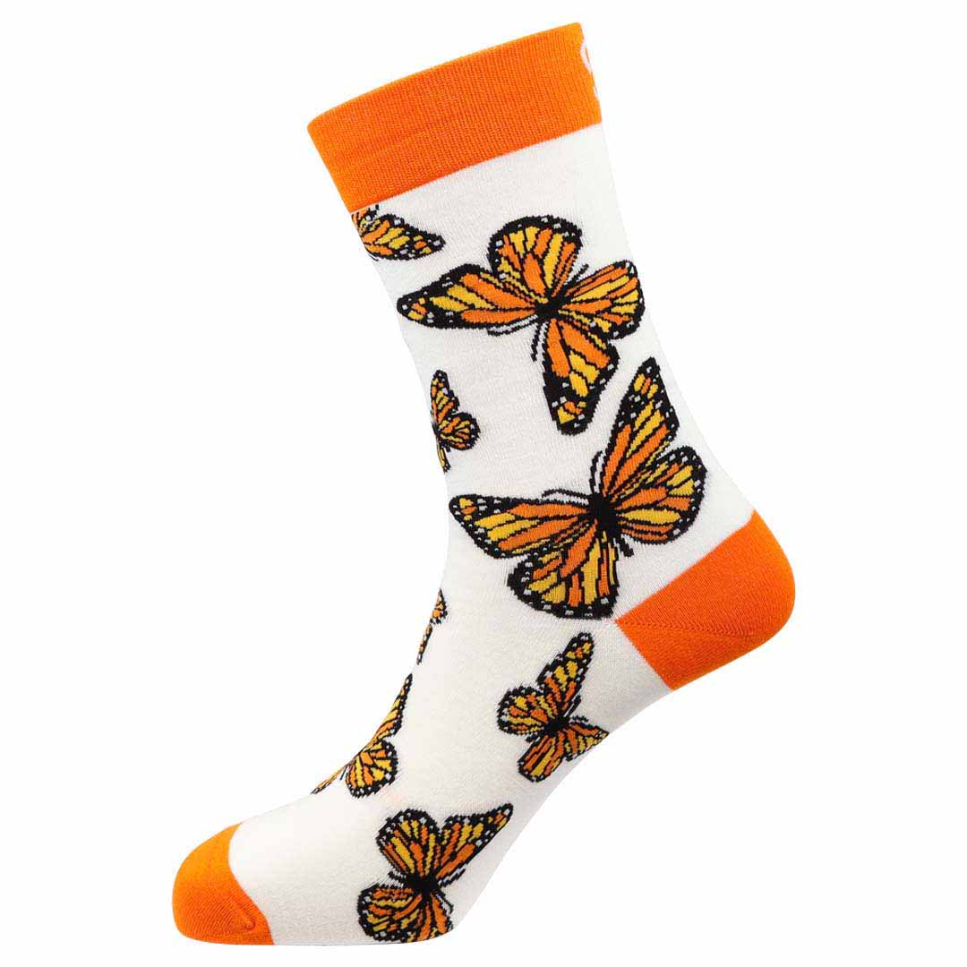 Butterflies Natural Bamboo Knit Socks
