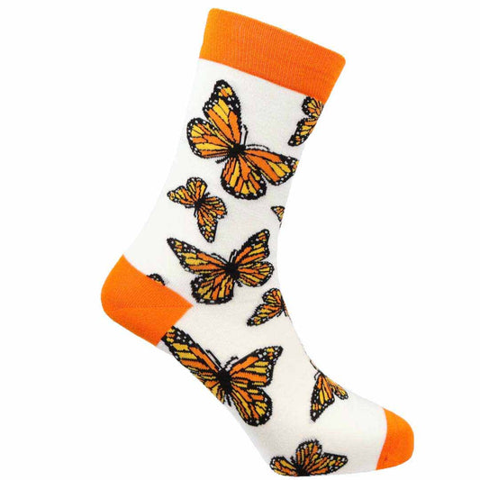 Butterflies Natural Bamboo Knit Socks