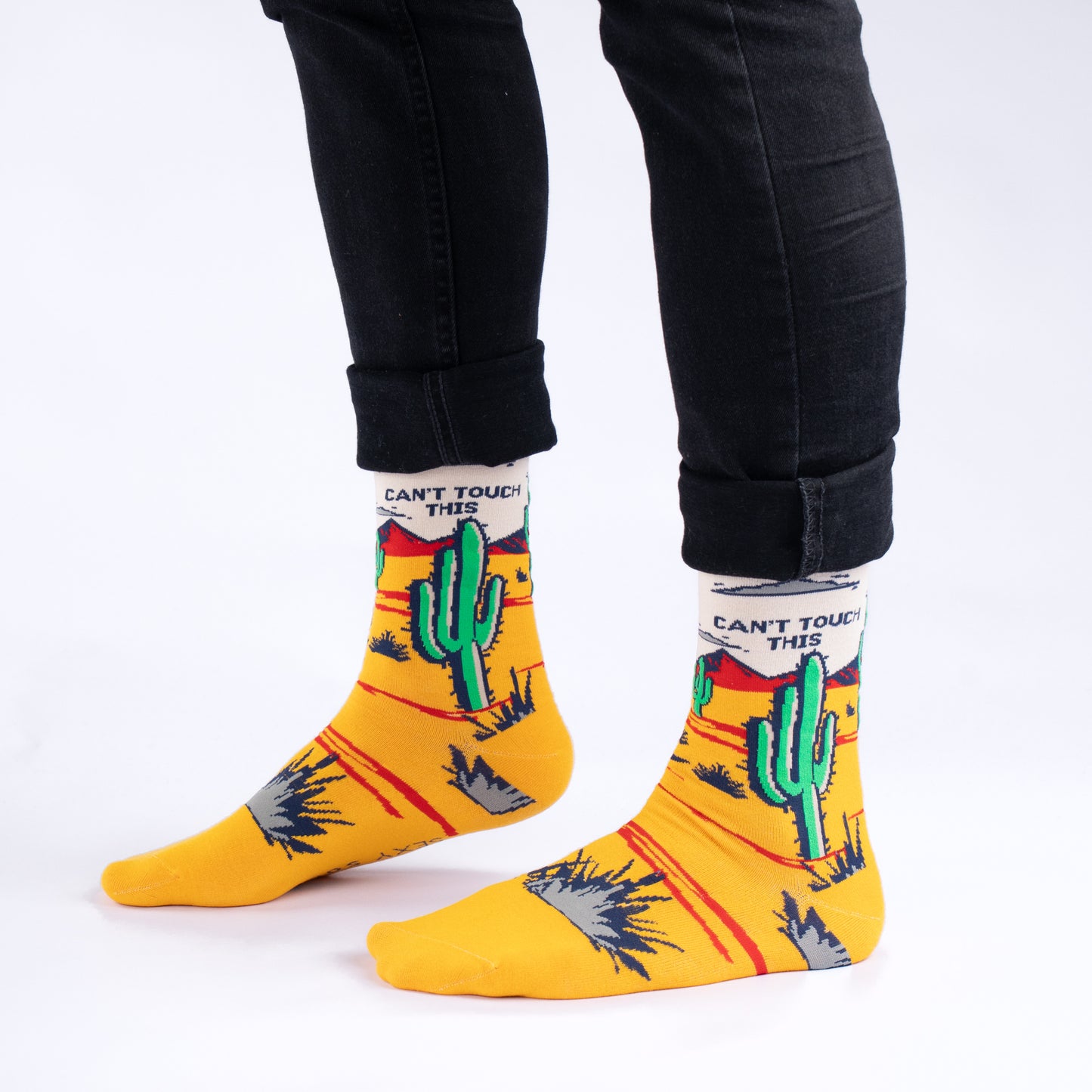 Can't Touch This Funny Bamboo Knit Socks