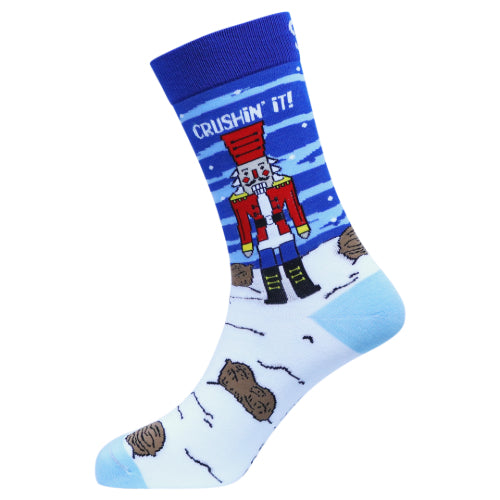 Nut Cracker Natural Bamboo Knit Socks