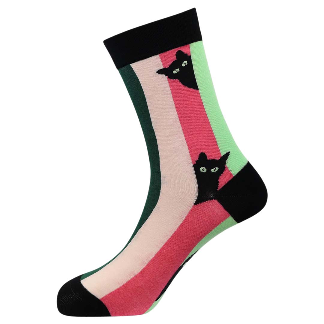 Curious Cat Natural Bamboo Knit Socks