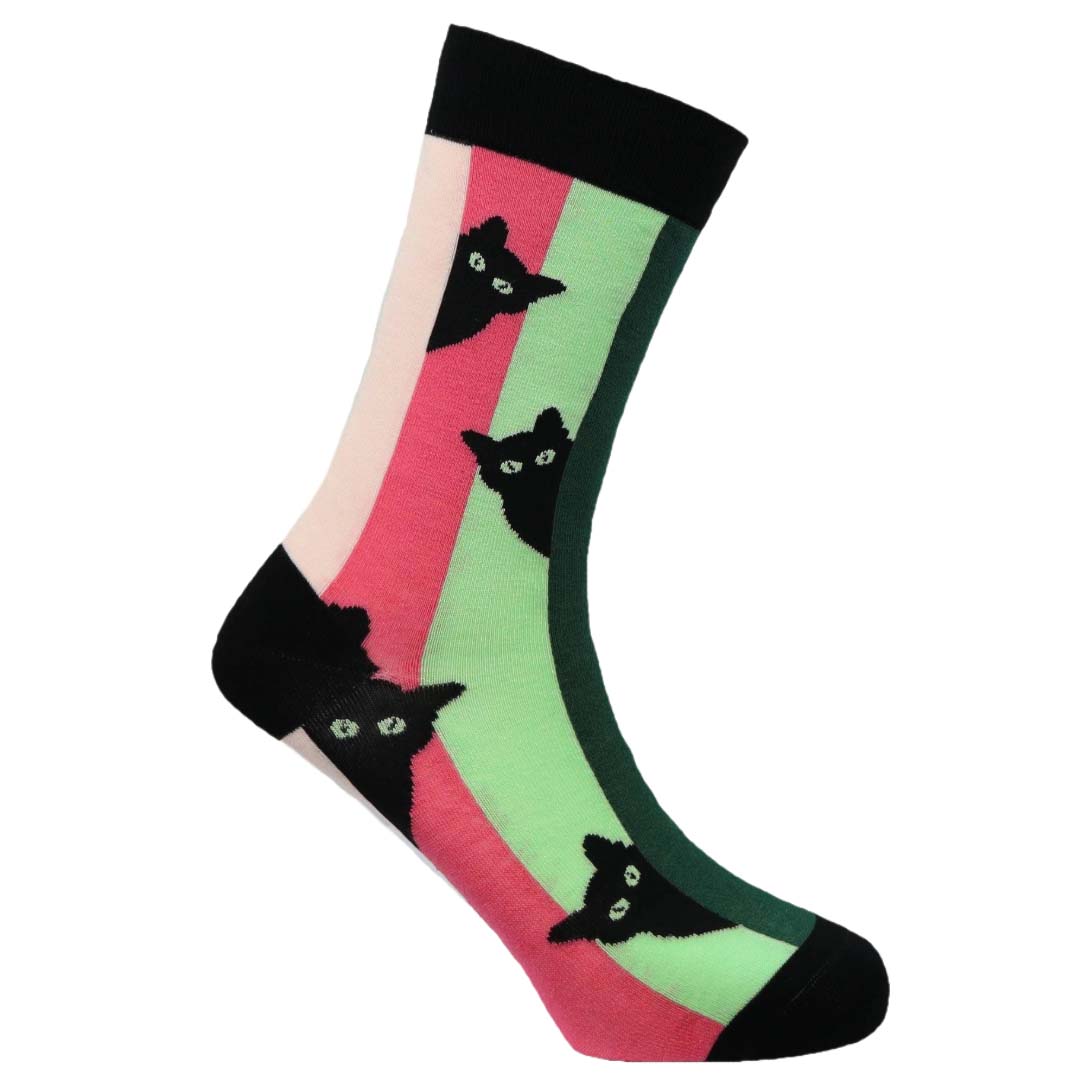 Curious Cat Natural Bamboo Knit Socks