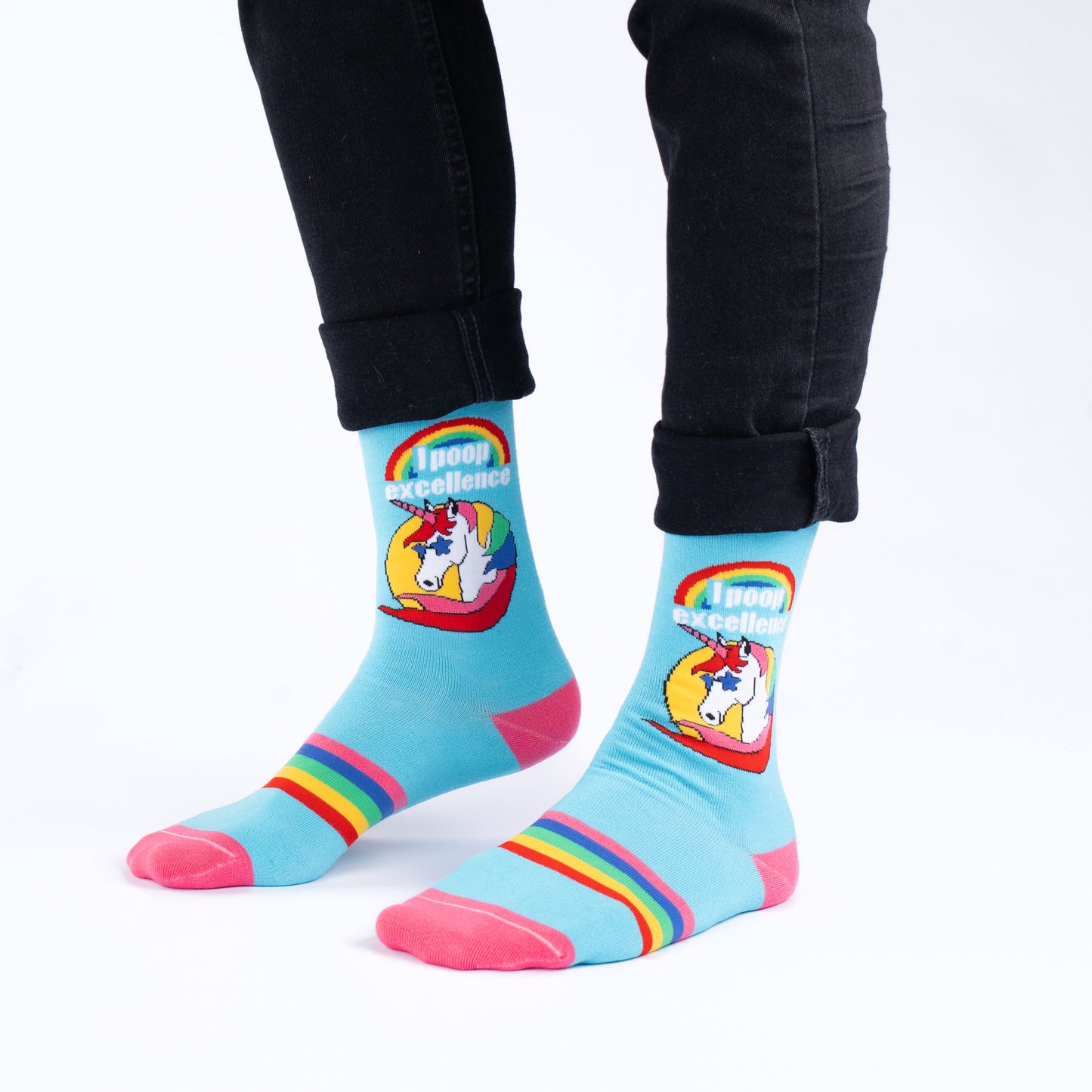 Excellent Poops Funny Bathroom Bamboo Knit Socks