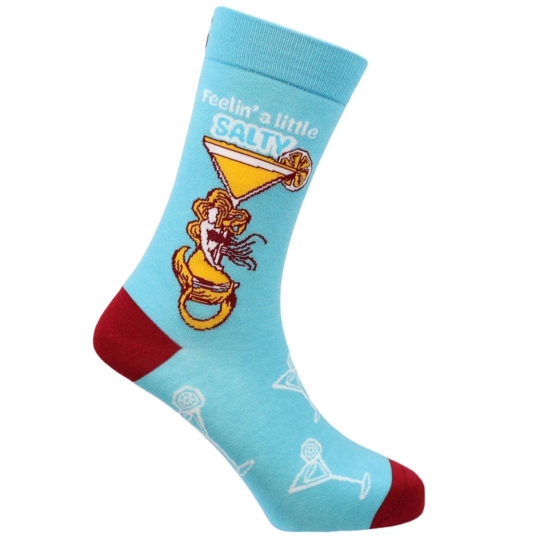 Feeling Salty Natural Bamboo Knit Socks