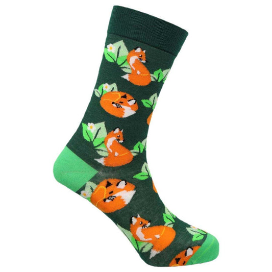 Foxes Natural Bamboo Knit Socks