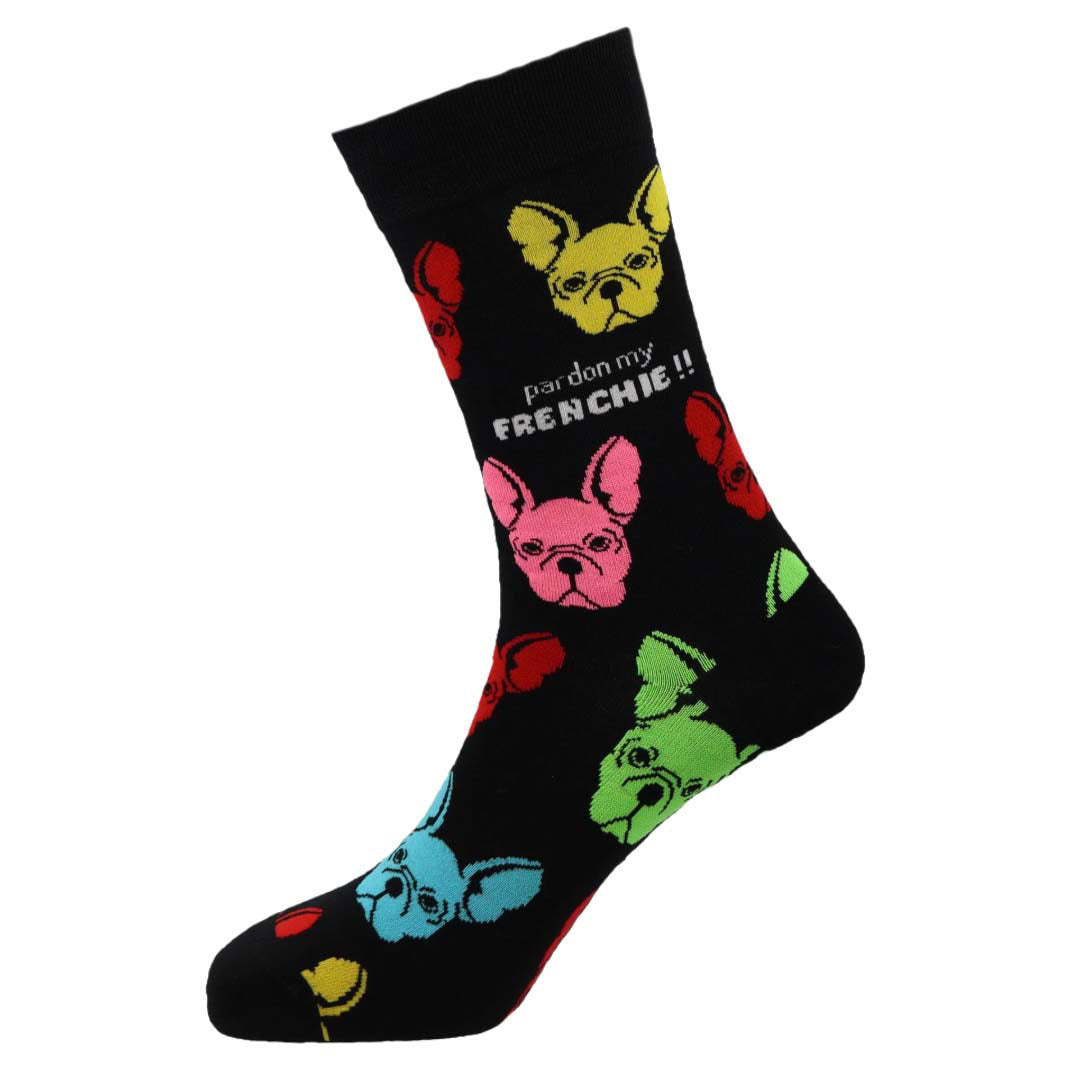 Frenchie Natural Bamboo Knit Socks