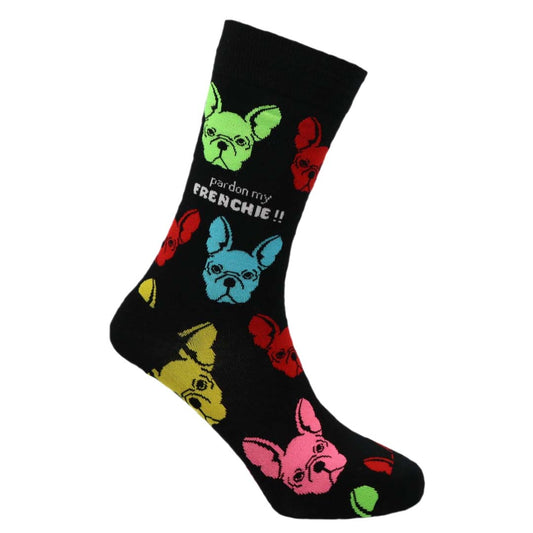 Frenchie Natural Bamboo Knit Socks