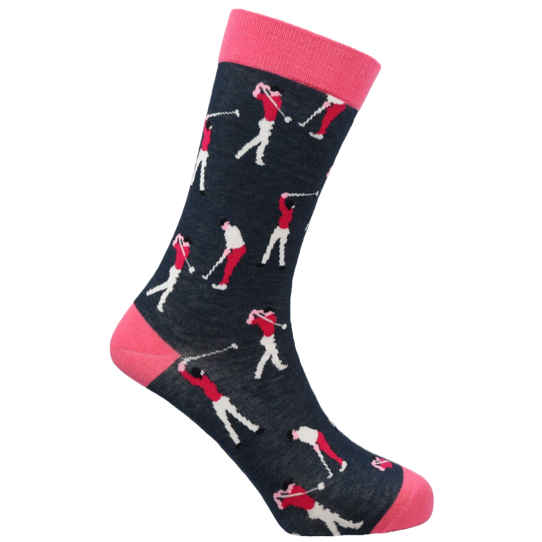 Golfers Natural Bamboo Knit Socks