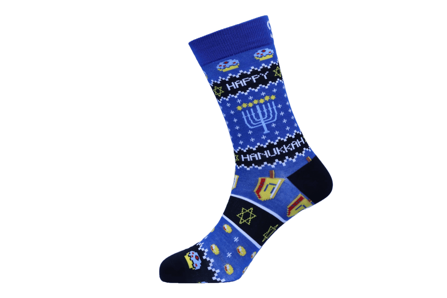 Hanukkah Natural Bamboo Knit Socks