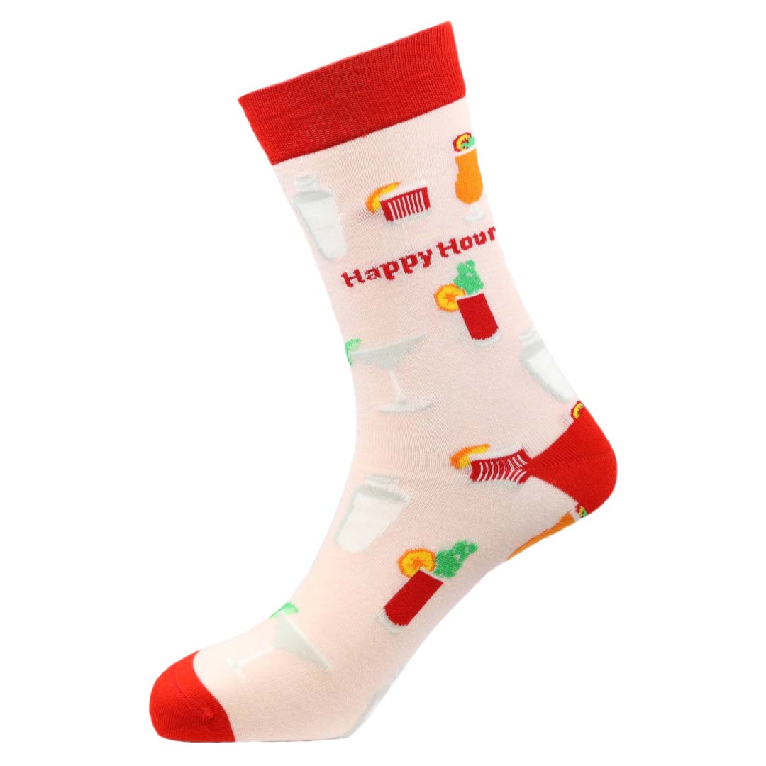 Happy Hour Natural Bamboo Knit Socks