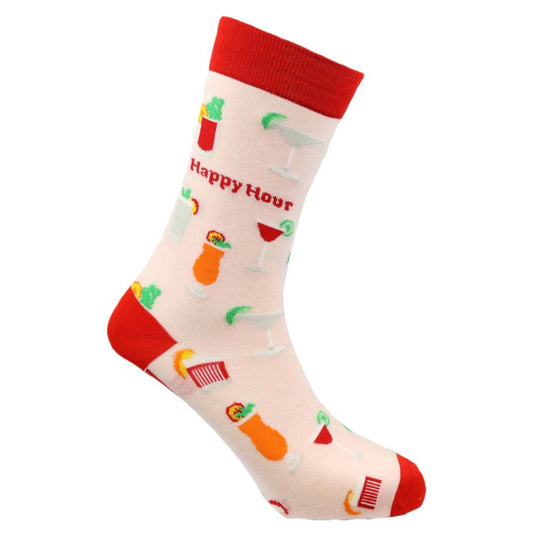 Happy Hour Natural Bamboo Knit Socks