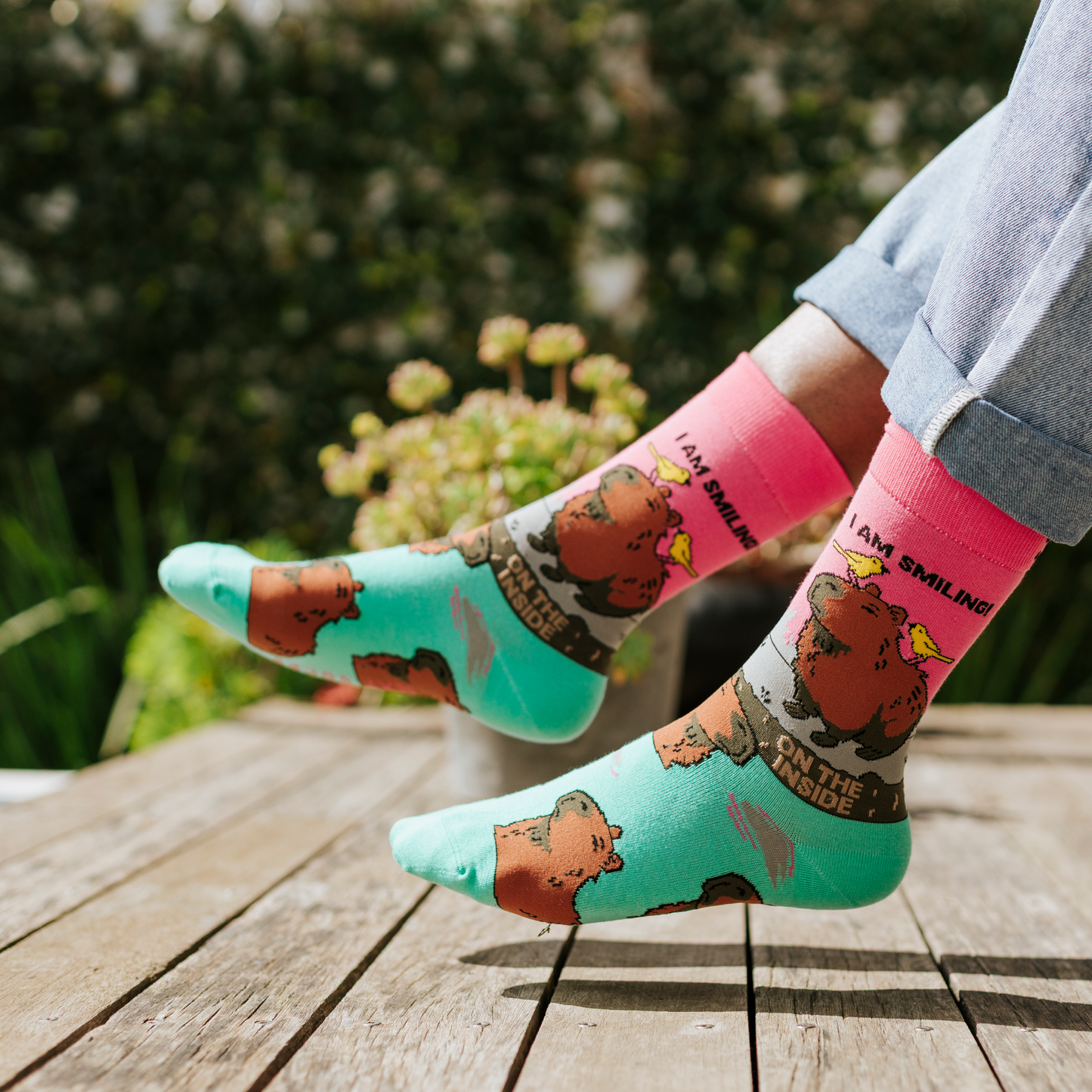 Happy Cappy Natural Bamboo Knit Socks