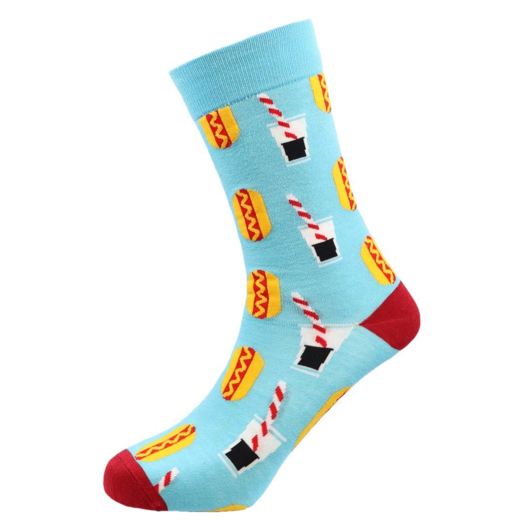 Hotdog & Soda Natural Bamboo Knit Socks