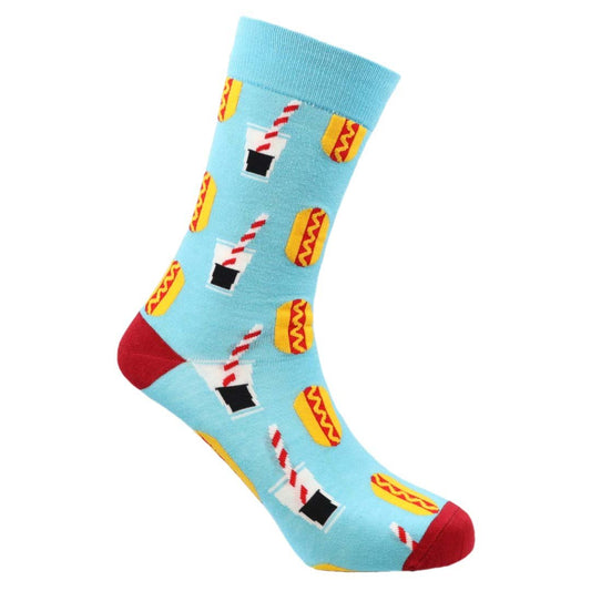 Hotdog & Soda Natural Bamboo Knit Socks