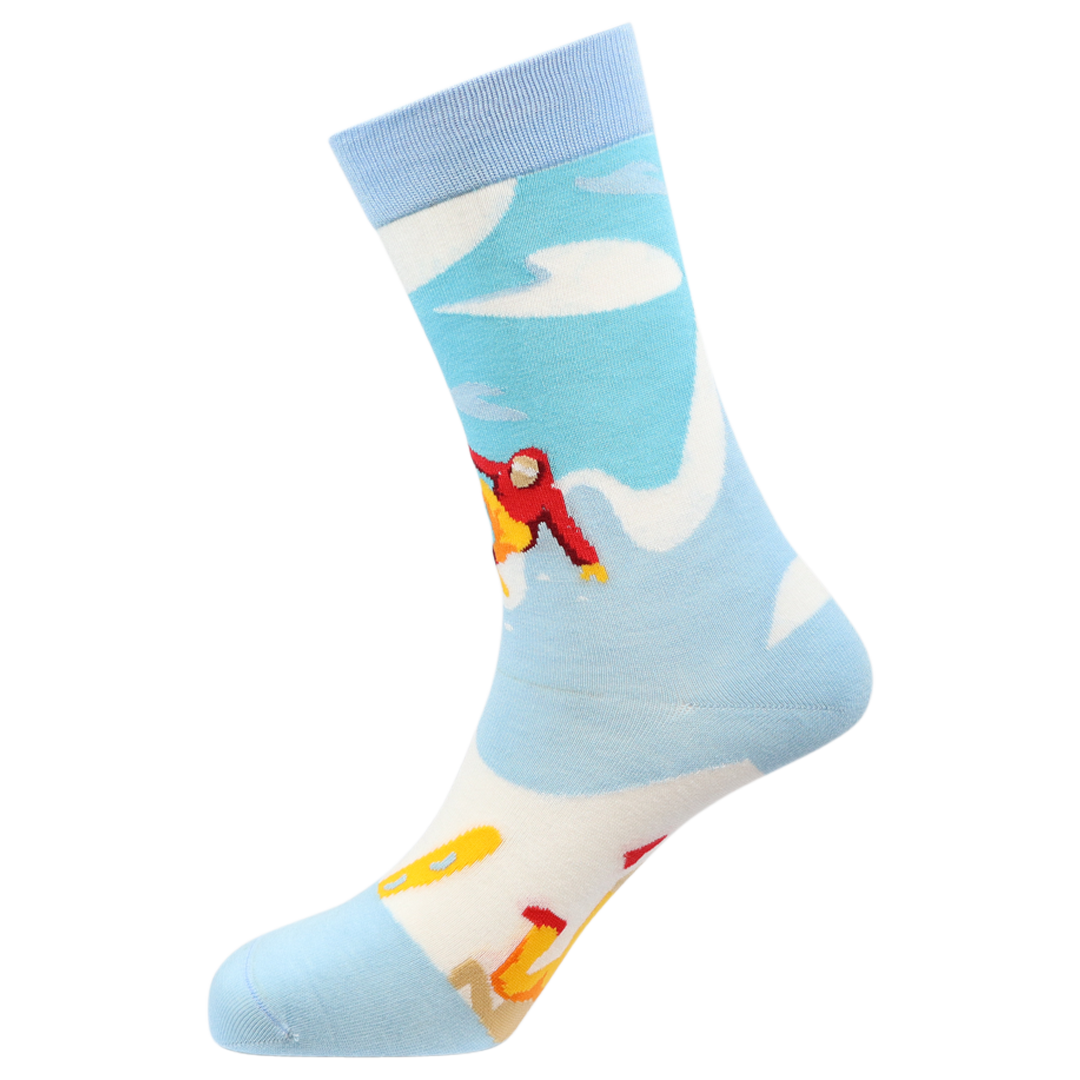 Snowboarding Natural Bamboo Knit Socks