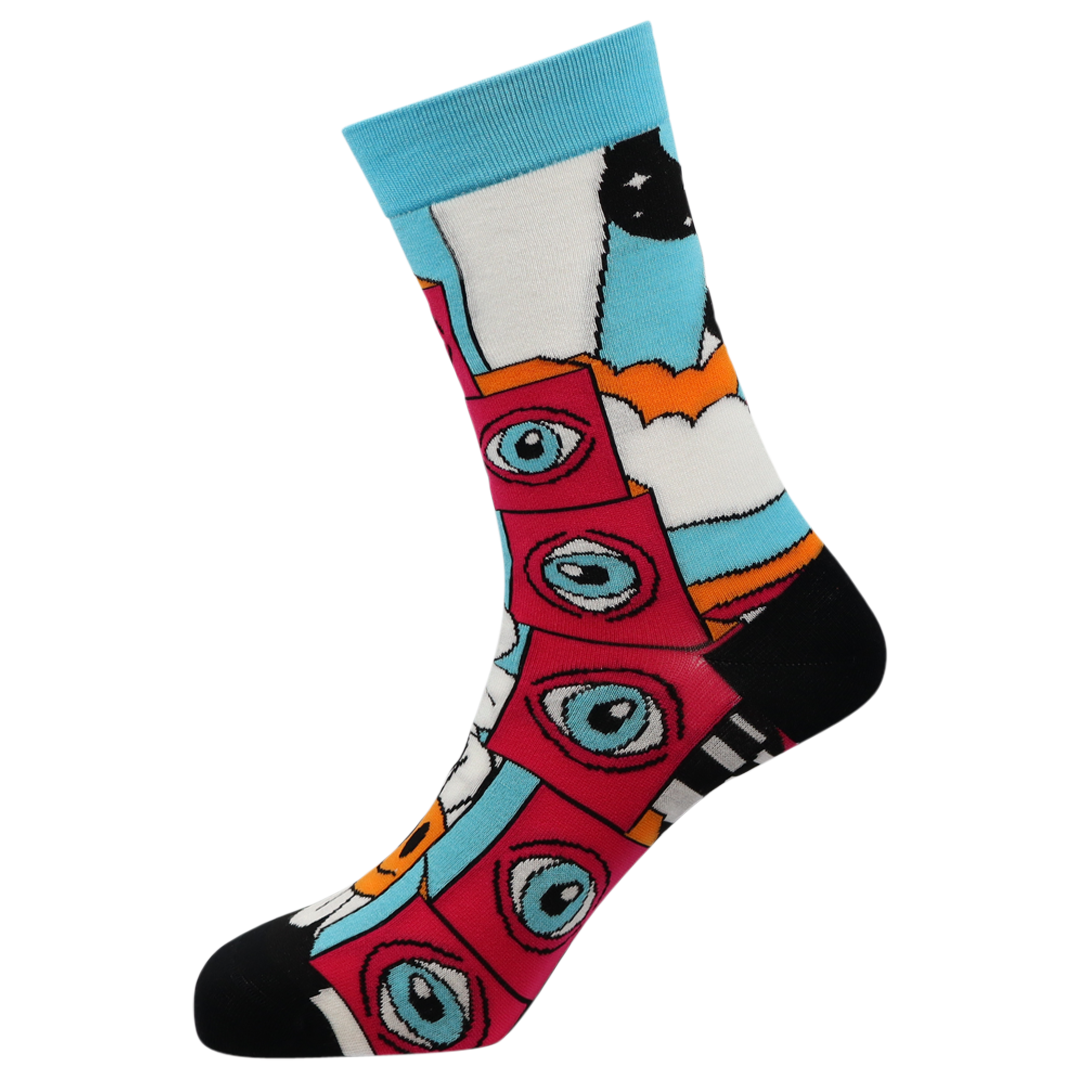 Trippy Hippy Natural Bamboo Knit Socks