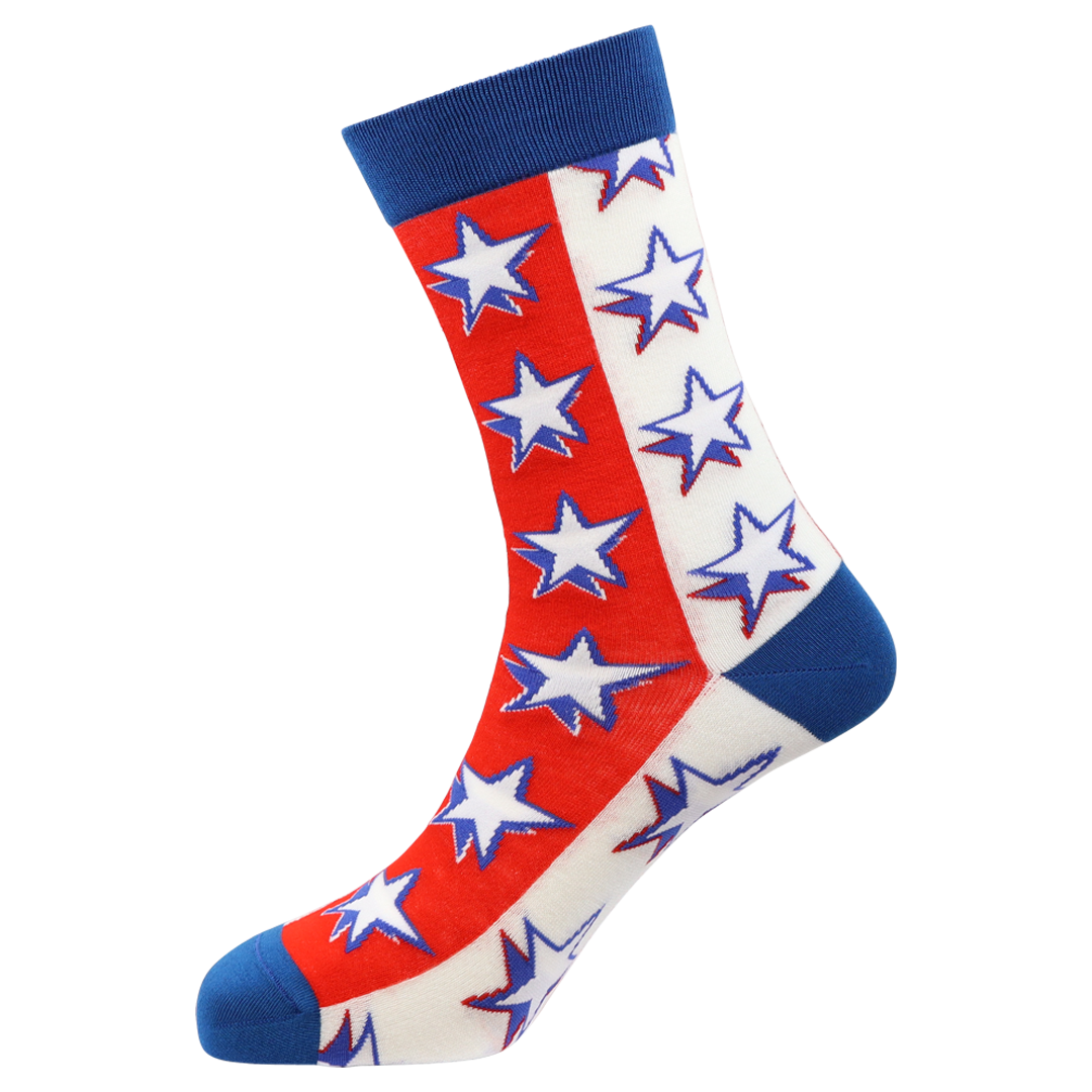 USA Stripes Natural Bamboo Knit Socks