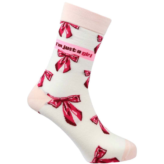 Just a Girl Natural Bamboo Knit Socks