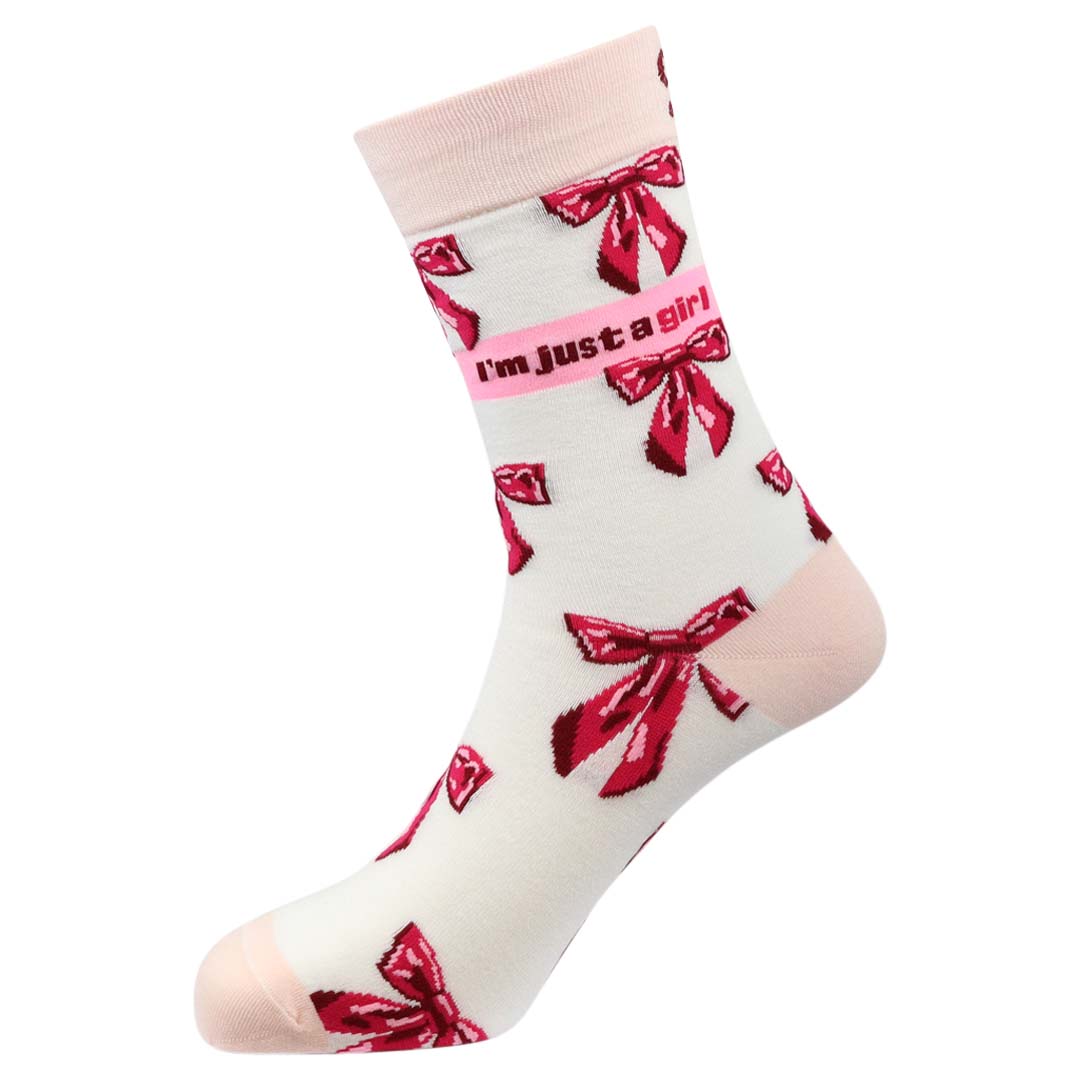 Just a Girl Natural Bamboo Knit Socks