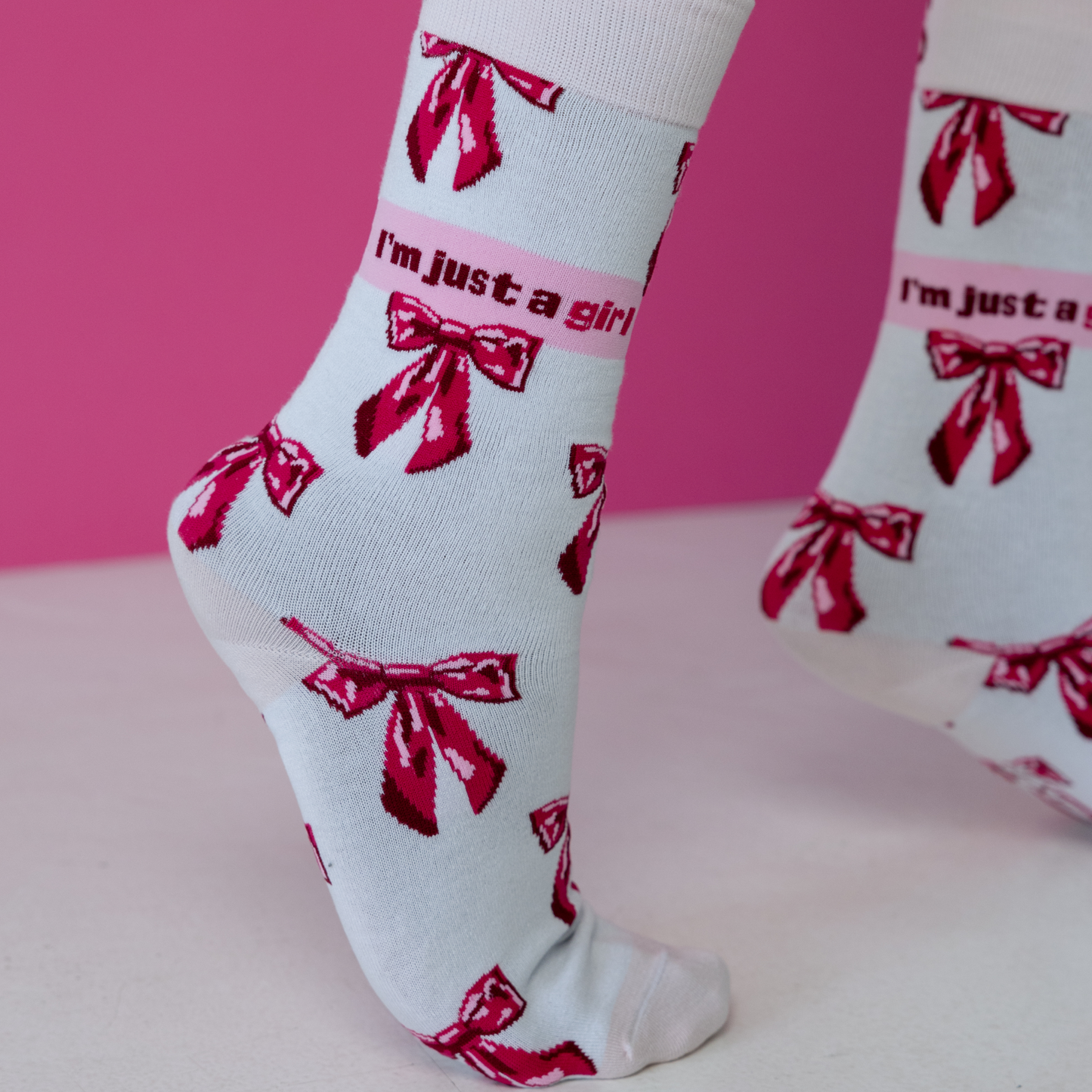 Just a Girl Natural Bamboo Knit Socks