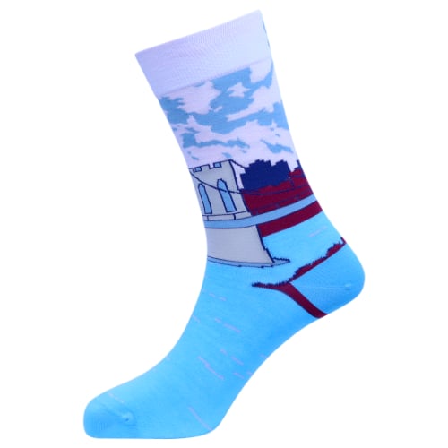 Lady Liberty Natural Bamboo Knit Socks