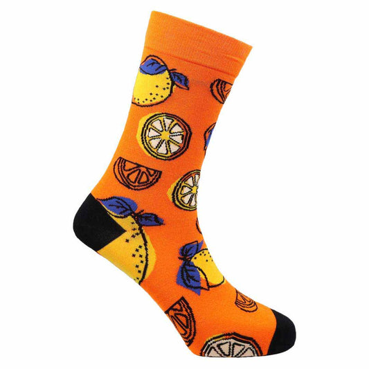 Lemons Natural Bamboo Knit Socks