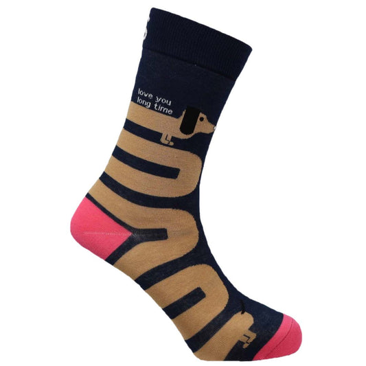 Long Dog Natural Bamboo Knit Socks