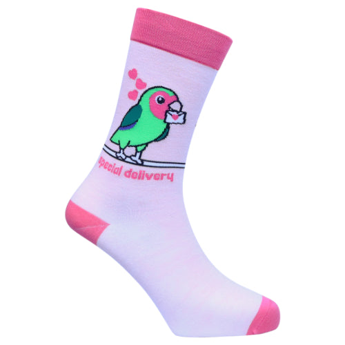 Love Bird Natural Bamboo Knit Socks
