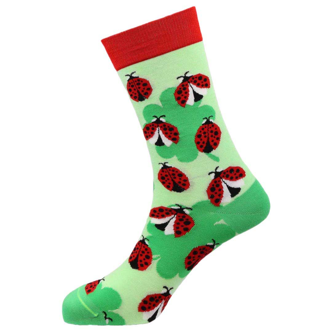 Lucky Bug Natural Bamboo Knit Socks