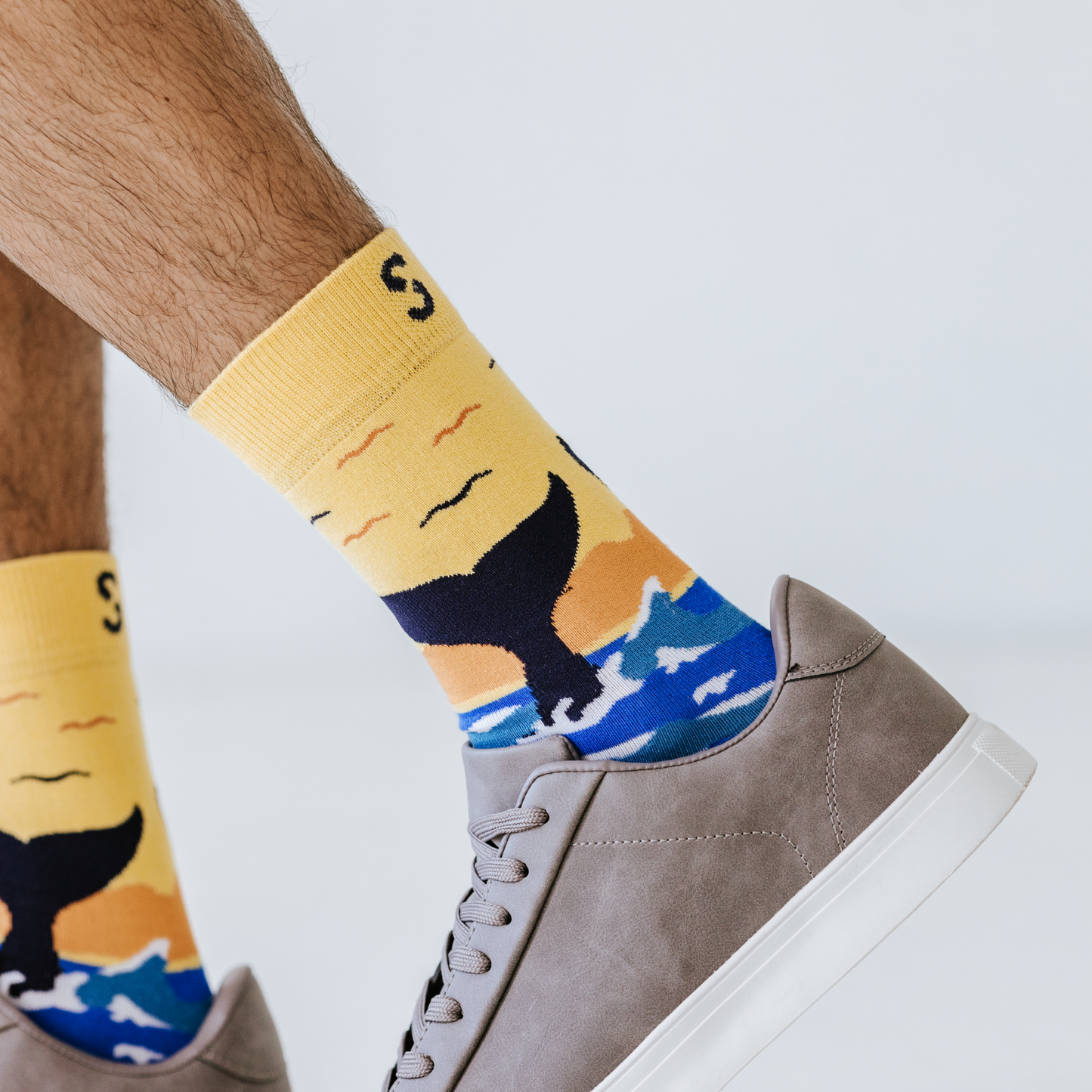 Makin' waves Natural Bamboo Knit Socks