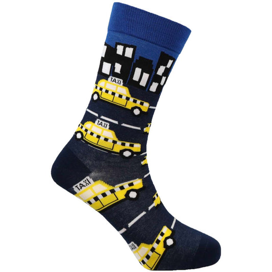 NY Taxis Natural Bamboo Knit Socks