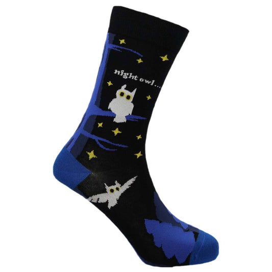 Night Owl Natural Bamboo Knit Socks