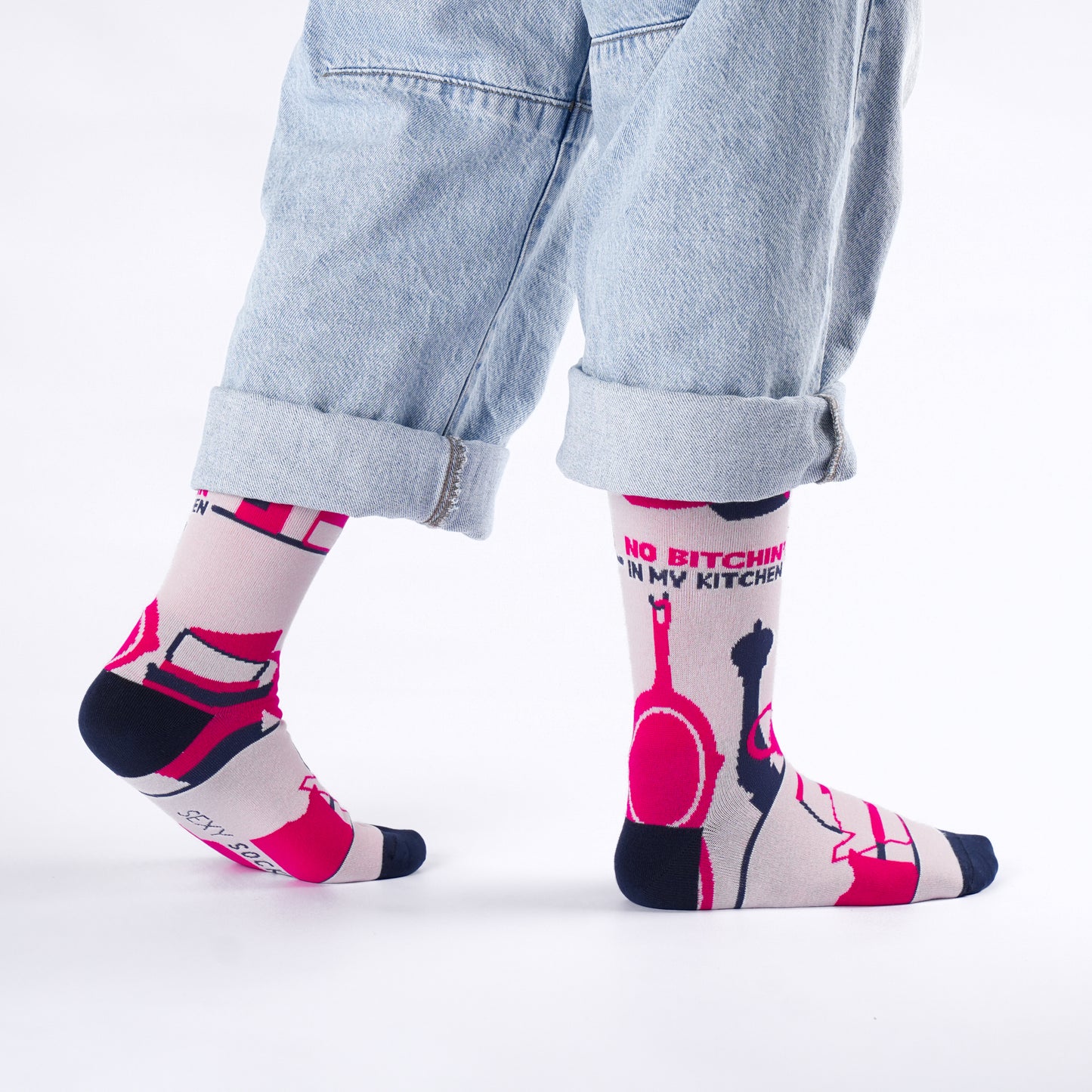 No Bitchin' Natural Bamboo Knit Socks