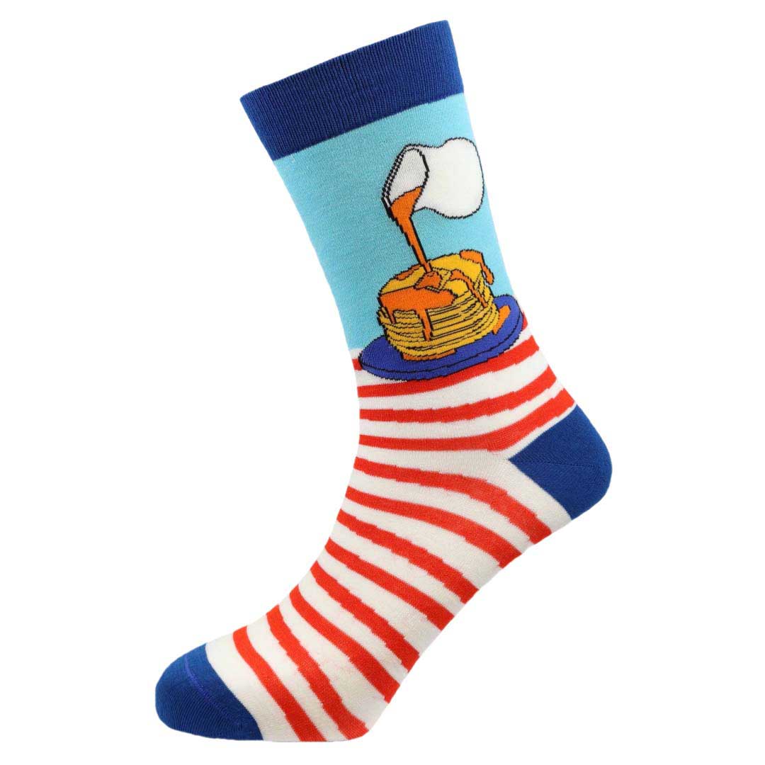 Pancakes Natural Bamboo Knit Socks