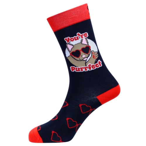 Purrfect Natural Bamboo Knit Socks