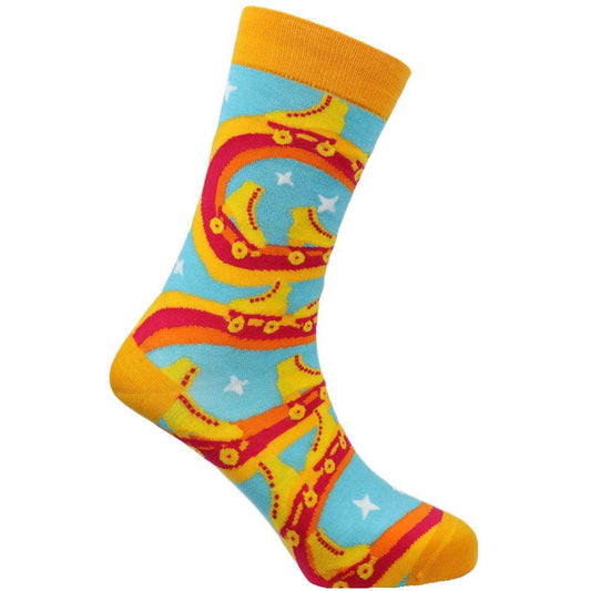 Roller Disco Natural Bamboo Knit Socks