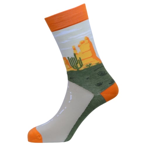 Route 66 Natural Bamboo Knit Socks
