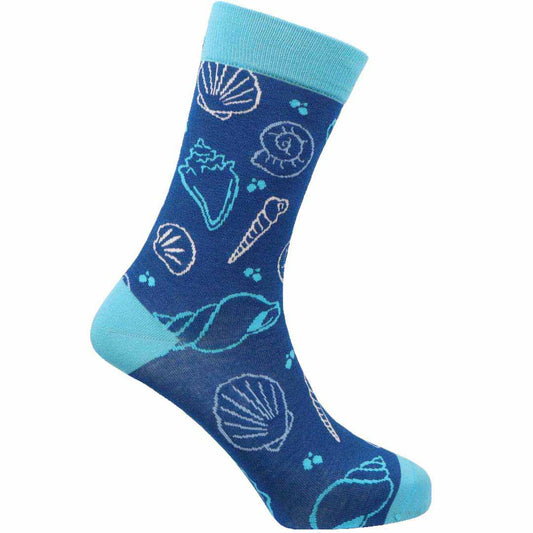Seashells Natural Bamboo Knit Socks