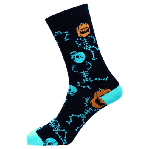 Skeleton Natural Bamboo Knit Socks