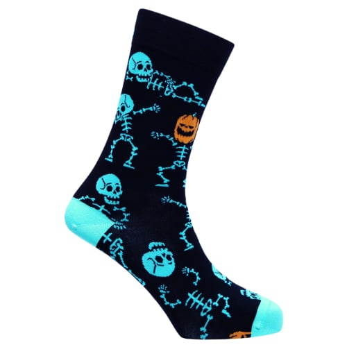 Skeleton Natural Bamboo Knit Socks