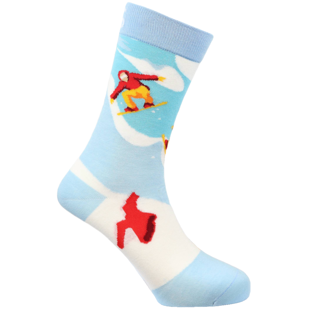 Snowboarding Natural Bamboo Knit Socks