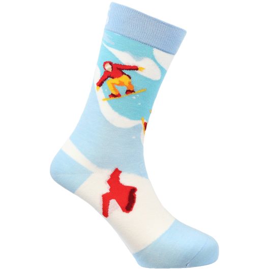 Snowboarding Natural Bamboo Knit Socks