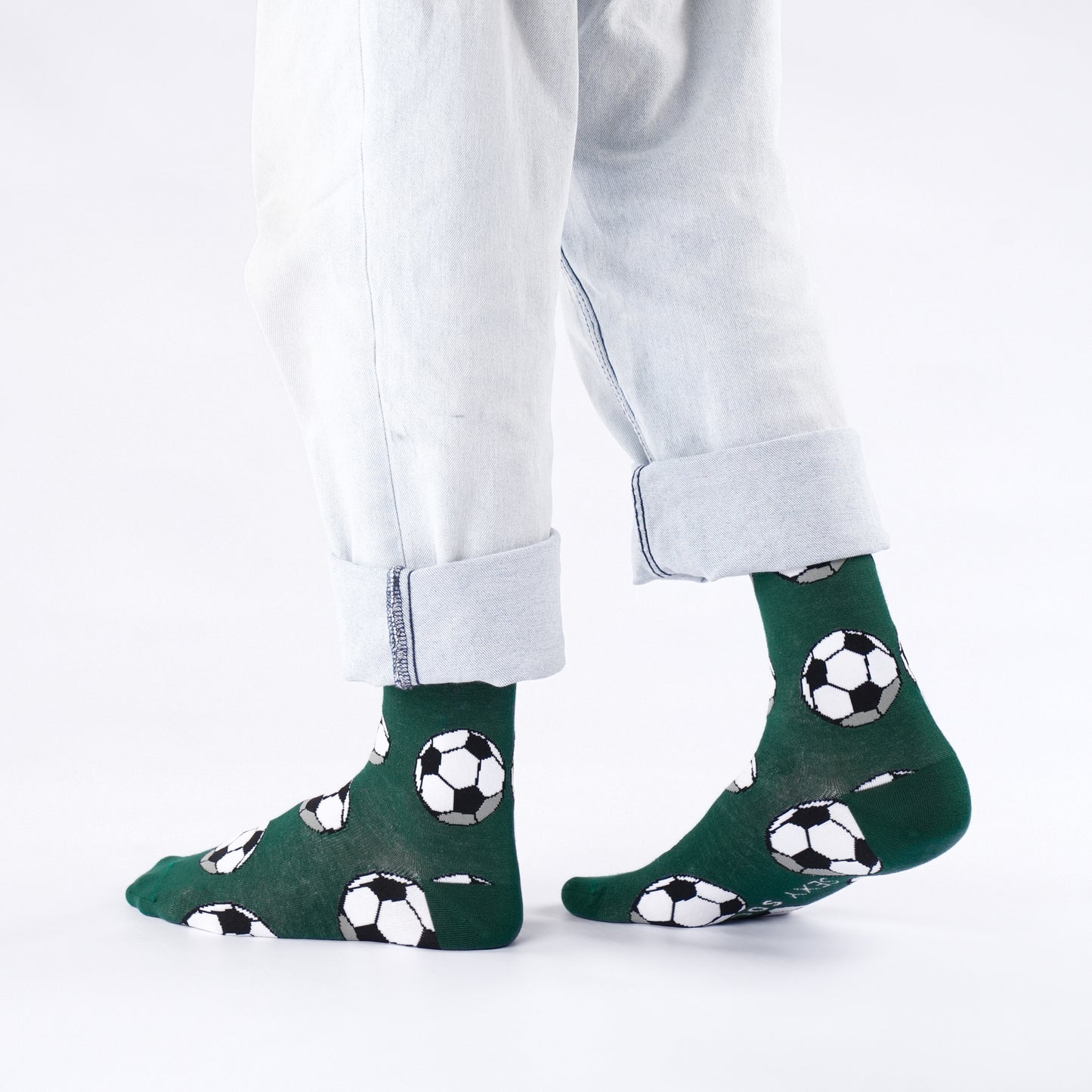 Soccerballs Natural Bamboo Knit Socks