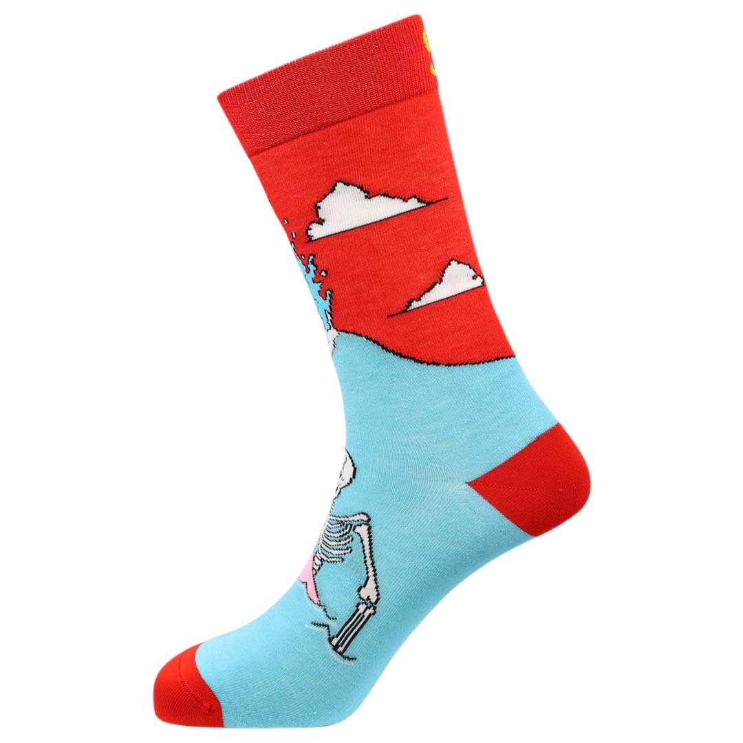 Surfs Up Natural Bamboo Knit Socks